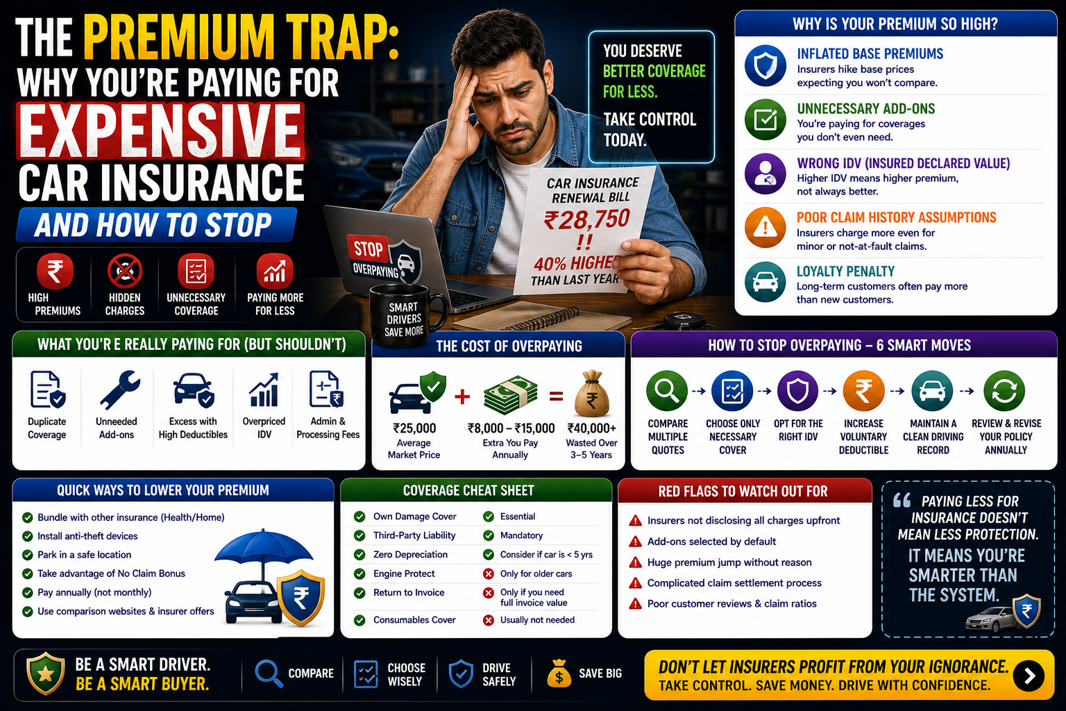 The Premium Trap: Why You’re Paying for Expensive Car Insurance and How to Stop