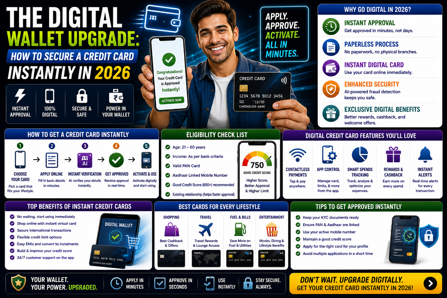The Digital Wallet Upgrade: How to Secure a Credit Card Instantly in 2026