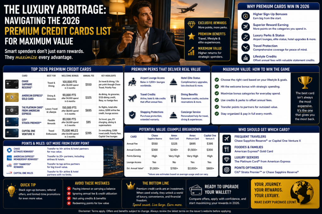 premium credit cards list